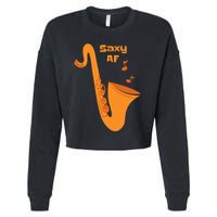 Saxy AF Cropped Pullover Crew