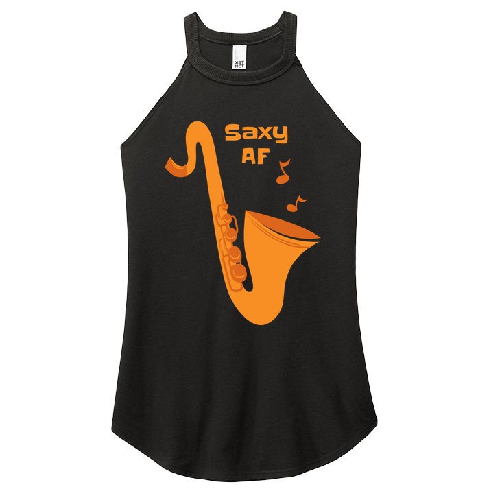 Saxy AF Women's Perfect Tri Rocker Tank