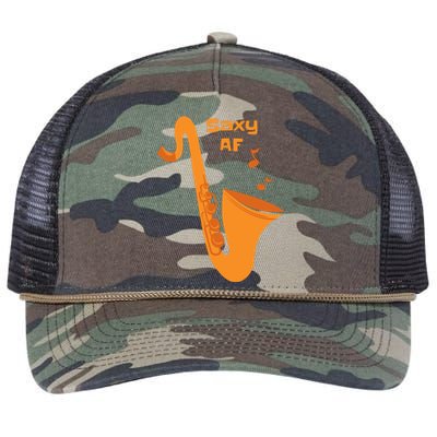 Saxy AF Retro Rope Trucker Hat Cap