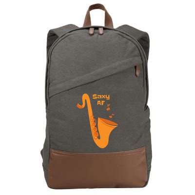 Saxy AF Cotton Canvas Backpack