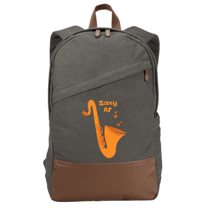 Saxy AF Cotton Canvas Backpack