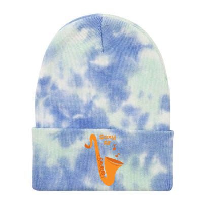 Saxy AF Tie Dye 12in Knit Beanie