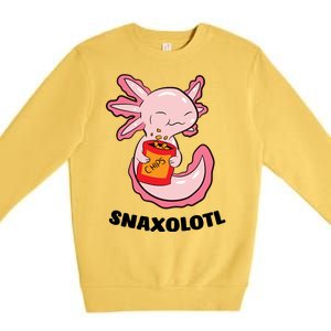 Snaxolotl Axolotls Premium Crewneck Sweatshirt