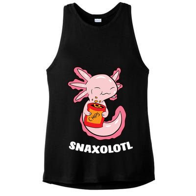 Snaxolotl Axolotls Ladies PosiCharge Tri-Blend Wicking Tank