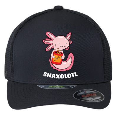 Snaxolotl Axolotls Flexfit Unipanel Trucker Cap