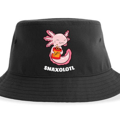 Snaxolotl Axolotls Sustainable Bucket Hat