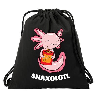 Snaxolotl Axolotls Drawstring Bag