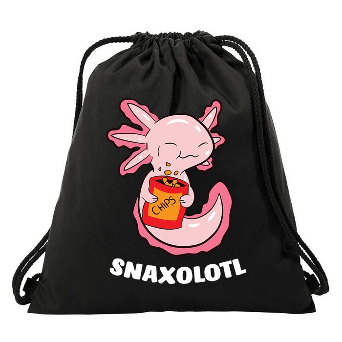 Snaxolotl Axolotls Drawstring Bag