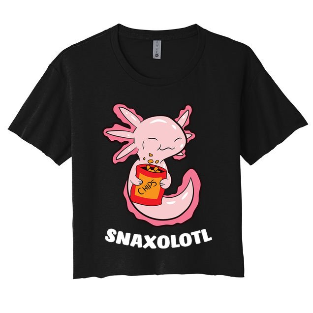 Snaxolotl Axolotls Crop Top