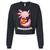 Snaxolotl Axolotls Cropped Pullover Crew