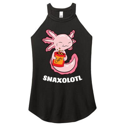 Snaxolotl Axolotls Women's Perfect Tri Rocker Tank