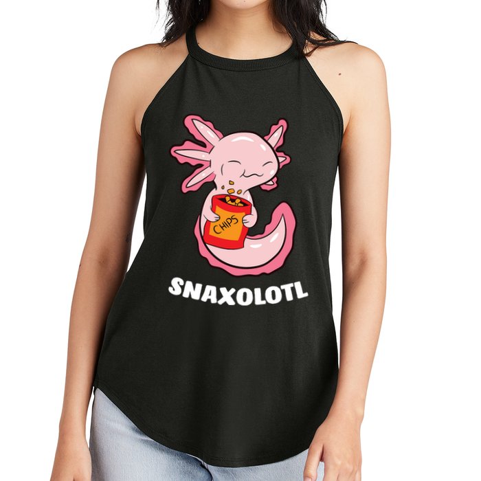 Snaxolotl Axolotls Women's Perfect Tri Rocker Tank