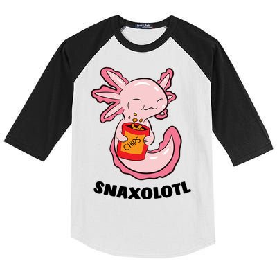 Snaxolotl Axolotls Kids Colorblock Raglan Jersey