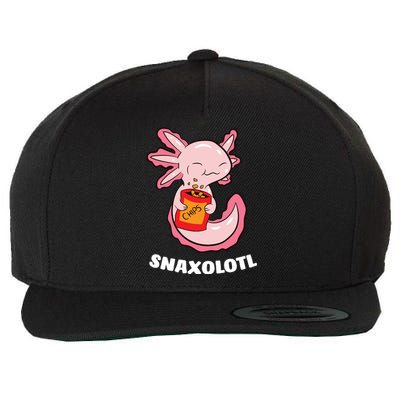 Snaxolotl Axolotls Wool Snapback Cap