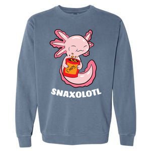 Snaxolotl Axolotls Garment-Dyed Sweatshirt