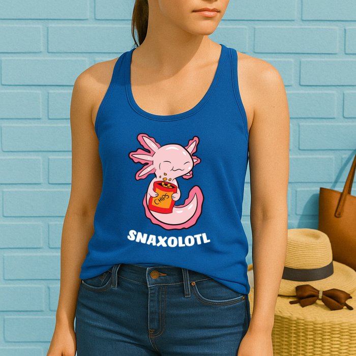 Snaxolotl Axolotls Womens Tank Top