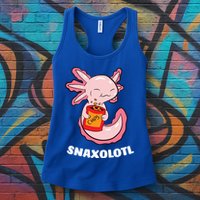Snaxolotl Axolotls Womens Tank Top