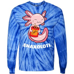 Snaxolotl Axolotls Tie-Dye Long Sleeve Shirt