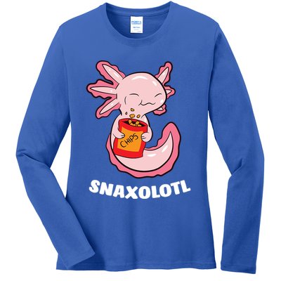 Snaxolotl Axolotls Ladies Long Sleeve Shirt