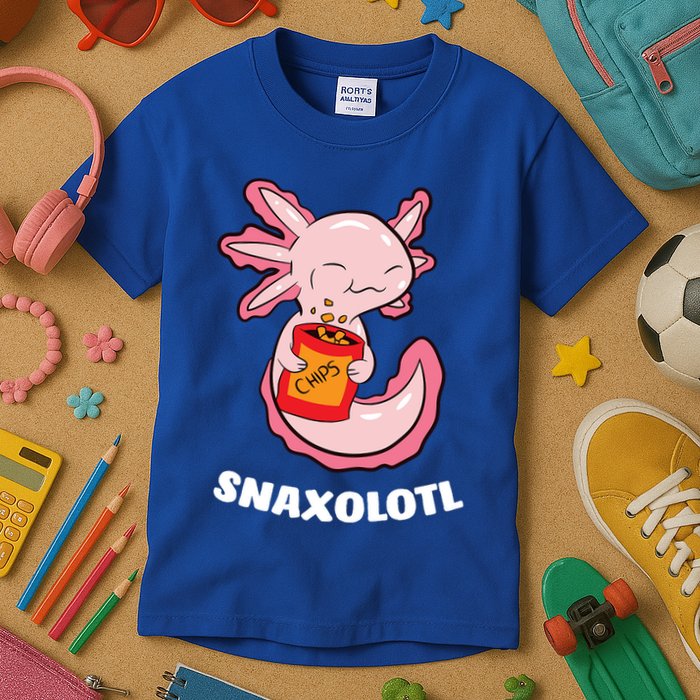 Snaxolotl Axolotls Kids T-Shirt