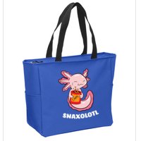Snaxolotl Axolotls Zip Tote Bag