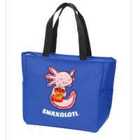 Snaxolotl Axolotls Zip Tote Bag