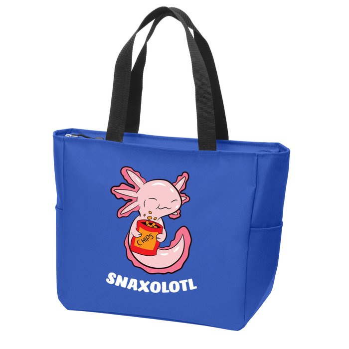 Snaxolotl Axolotls Zip Tote Bag