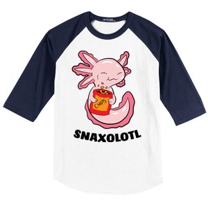 Snaxolotl Axolotls Baseball Sleeve Shirt