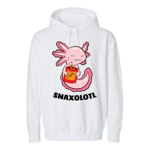 Snaxolotl Axolotls Garment-Dyed Fleece Hoodie