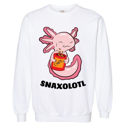 Snaxolotl Axolotls Garment-Dyed Sweatshirt