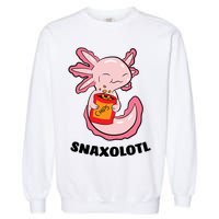 Snaxolotl Axolotls Garment-Dyed Sweatshirt