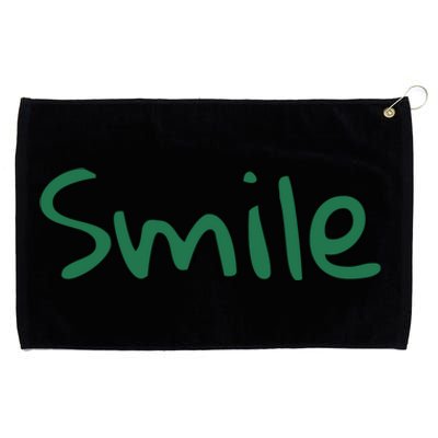 Smile At Someone National Smile Day Gift Grommeted Golf Towel