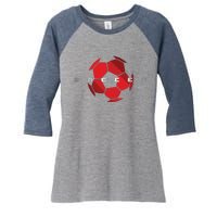 Soccer Apparel Soccer Women's Tri-Blend 3/4-Sleeve Raglan Shirt