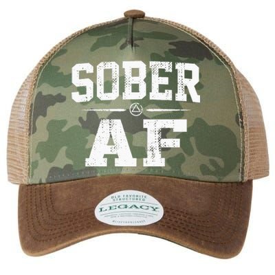 Sober AF Sobriety AA Alcoholics Anonymous Recovery Addiction Legacy Tie Dye Trucker Hat