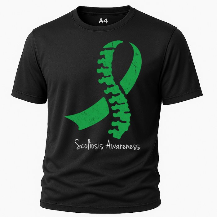 Scoliosis Awareness Cooling Performance Crew T-Shirt