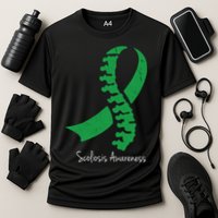 Scoliosis Awareness Cooling Performance Crew T-Shirt