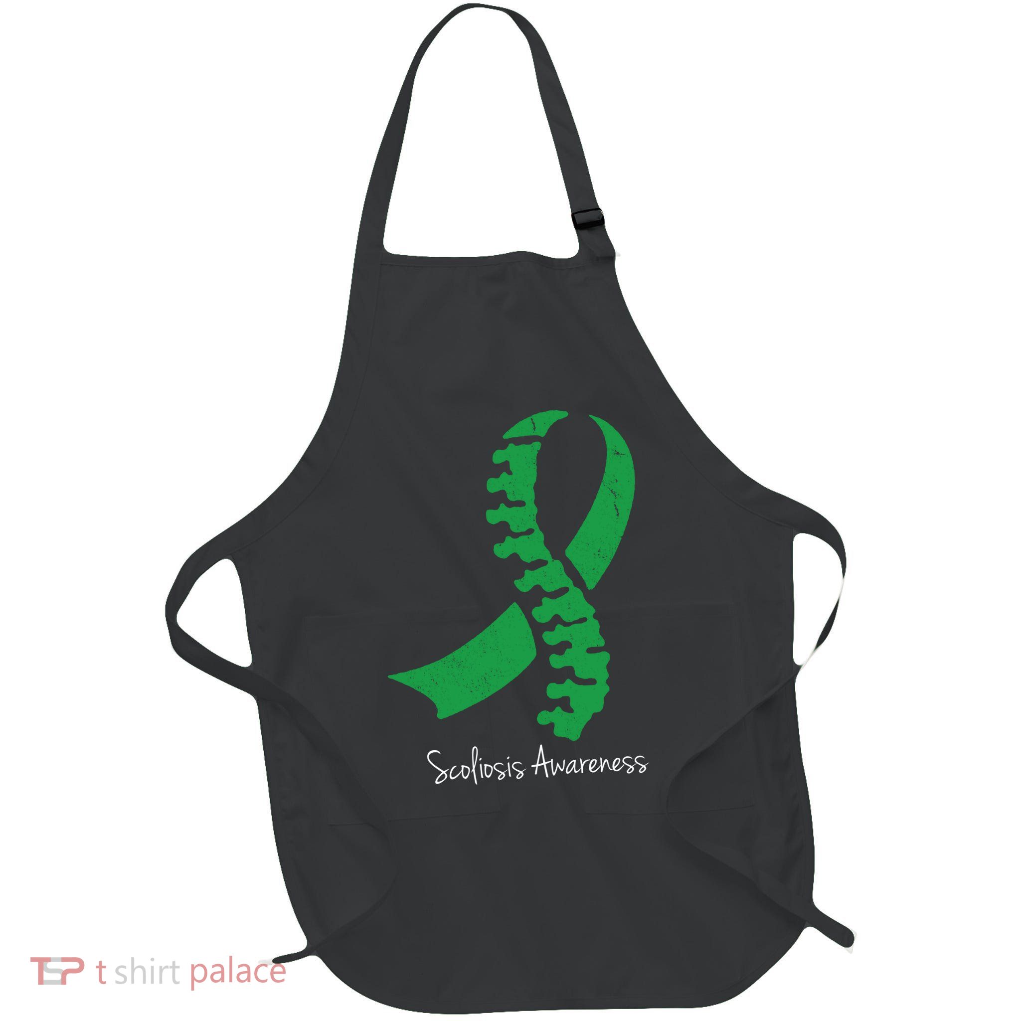 Scoliosis Awareness Full-Length Apron With Pockets