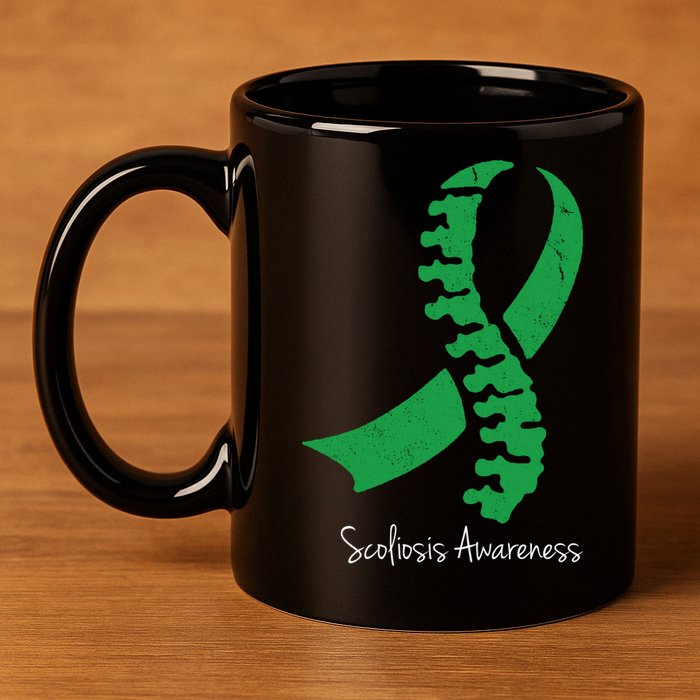 Scoliosis Awareness 11oz C Handle Ceramic Mug
