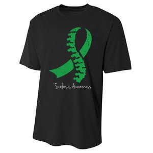 Scoliosis Awareness Performance Sprint T-Shirt