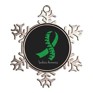 Scoliosis Awareness Metallic Star Ornament