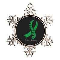 Scoliosis Awareness Metallic Star Ornament