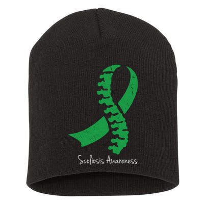 Scoliosis Awareness Short Acrylic Beanie