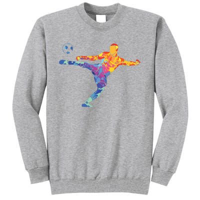 Soccer Athlete Sports Drawing Tall Sweatshirt