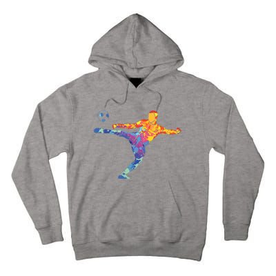 Soccer Athlete Sports Drawing Tall Hoodie