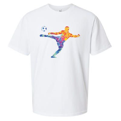 Soccer Athlete Sports Drawing Sueded Cloud Jersey T-Shirt