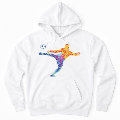 Soccer Athlete Sports Drawing Hoodie