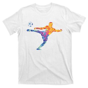 Soccer Athlete Sports Drawing T-Shirt