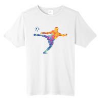 Soccer Athlete Sports Drawing Tall Fusion ChromaSoft Performance T-Shirt