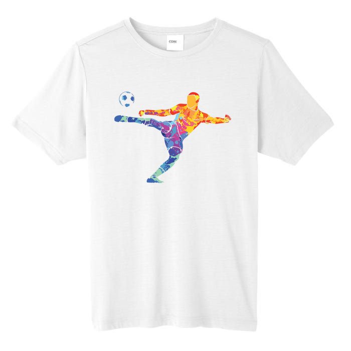 Soccer Athlete Sports Drawing Tall Fusion ChromaSoft Performance T-Shirt