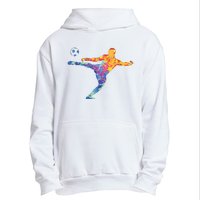 Soccer Athlete Sports Drawing Urban Pullover Hoodie